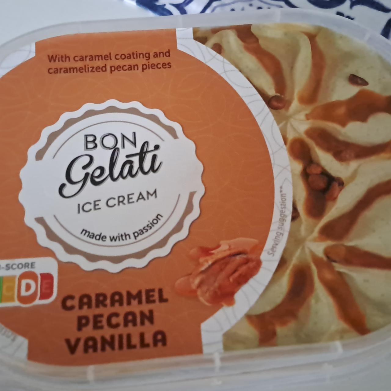 Fotografie - Ice cream caramel pecan vanilla Bon Gelati