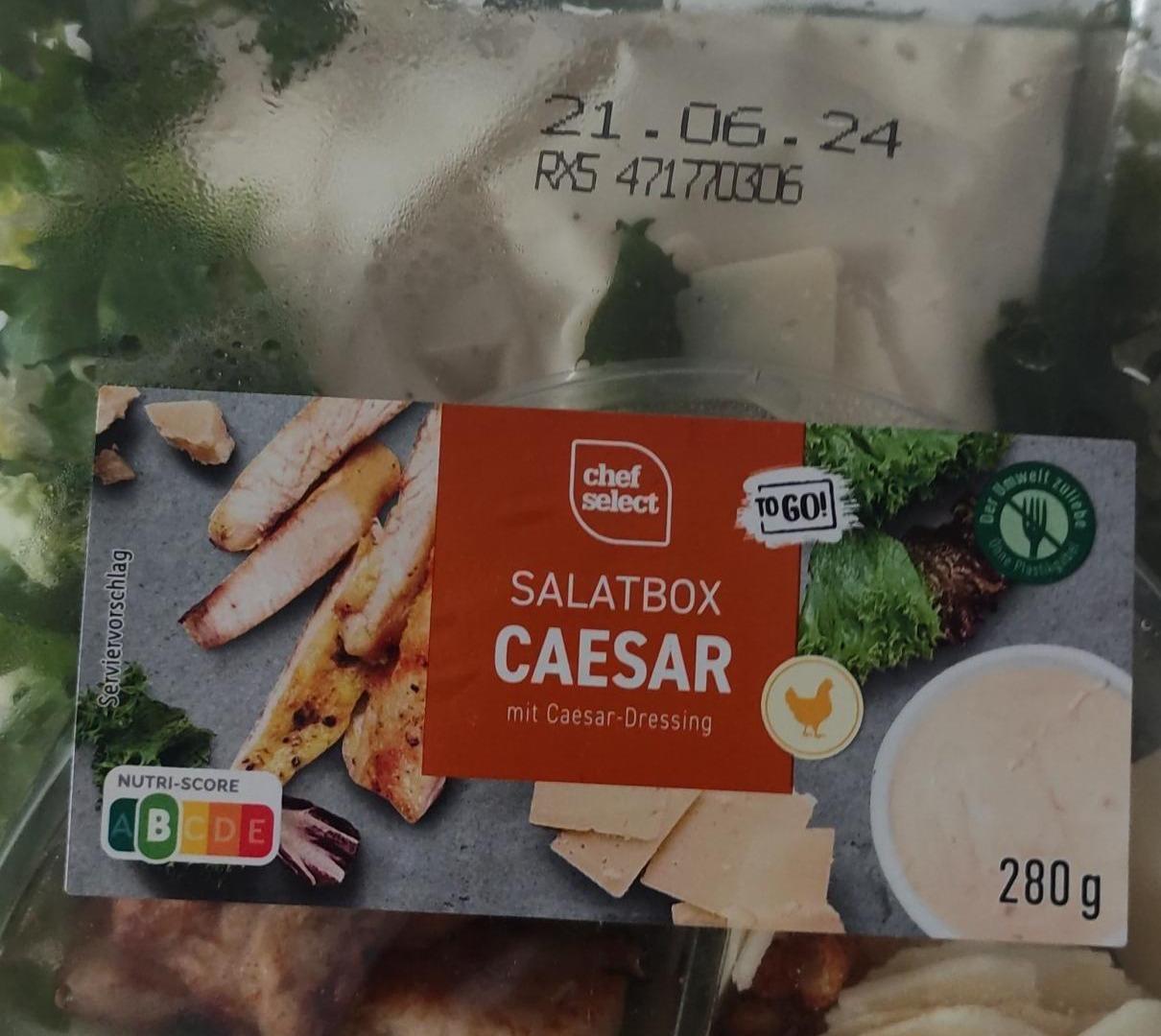 Fotografie - Salatbox caesar mit caesar-dressing Chef Select