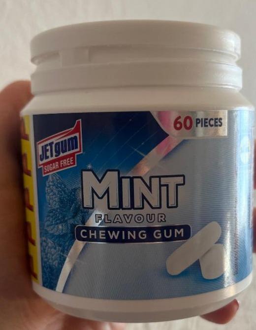 Fotografie - Sugar free mint flavour chewing gum JETgum