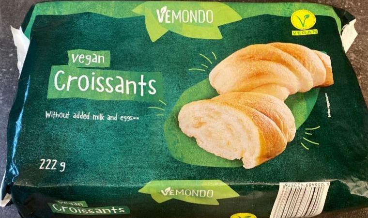 Vemondo vegan croissants - kalorie, kJ a nutriční hodnoty