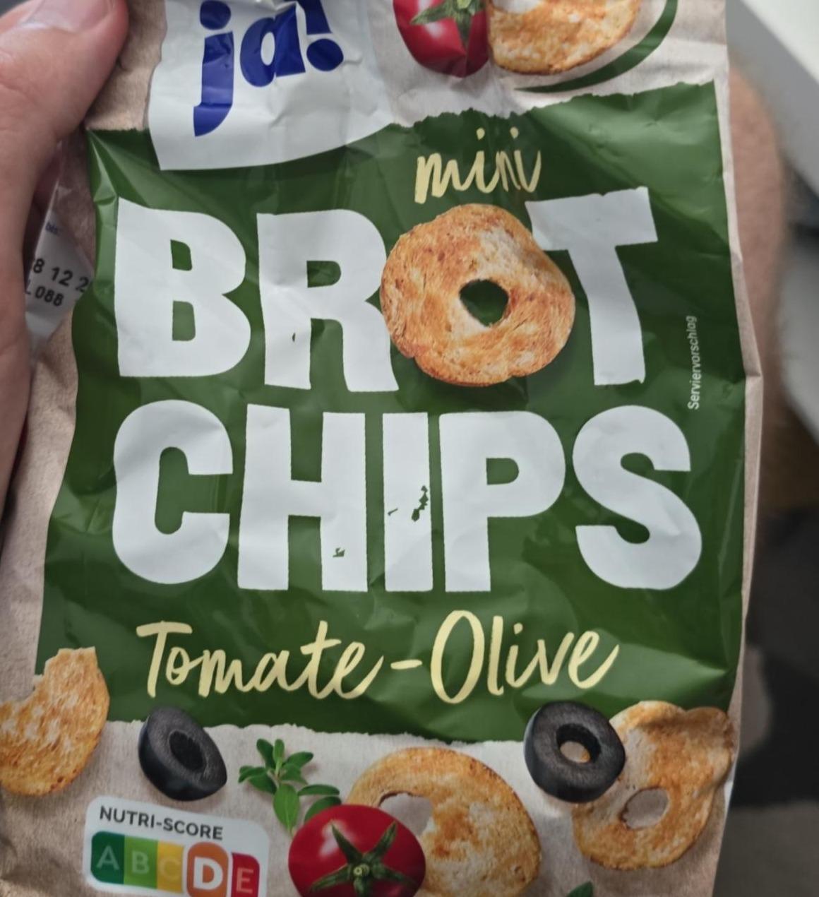 Fotografie - Mini brot chips tomate-olive Ja!