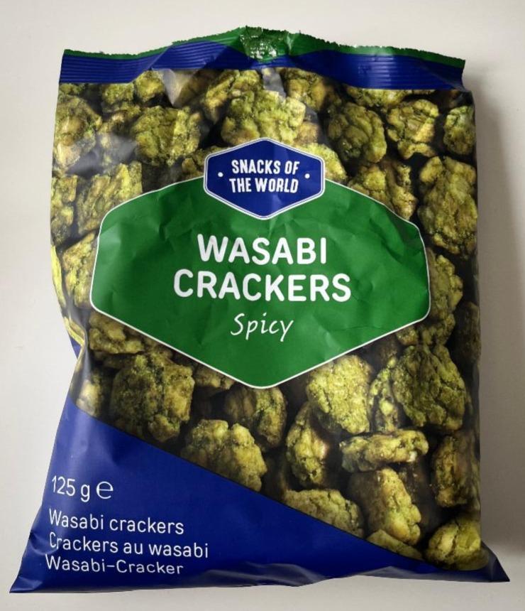 Fotografie - Wasabi crackers spicy Snacks of the world