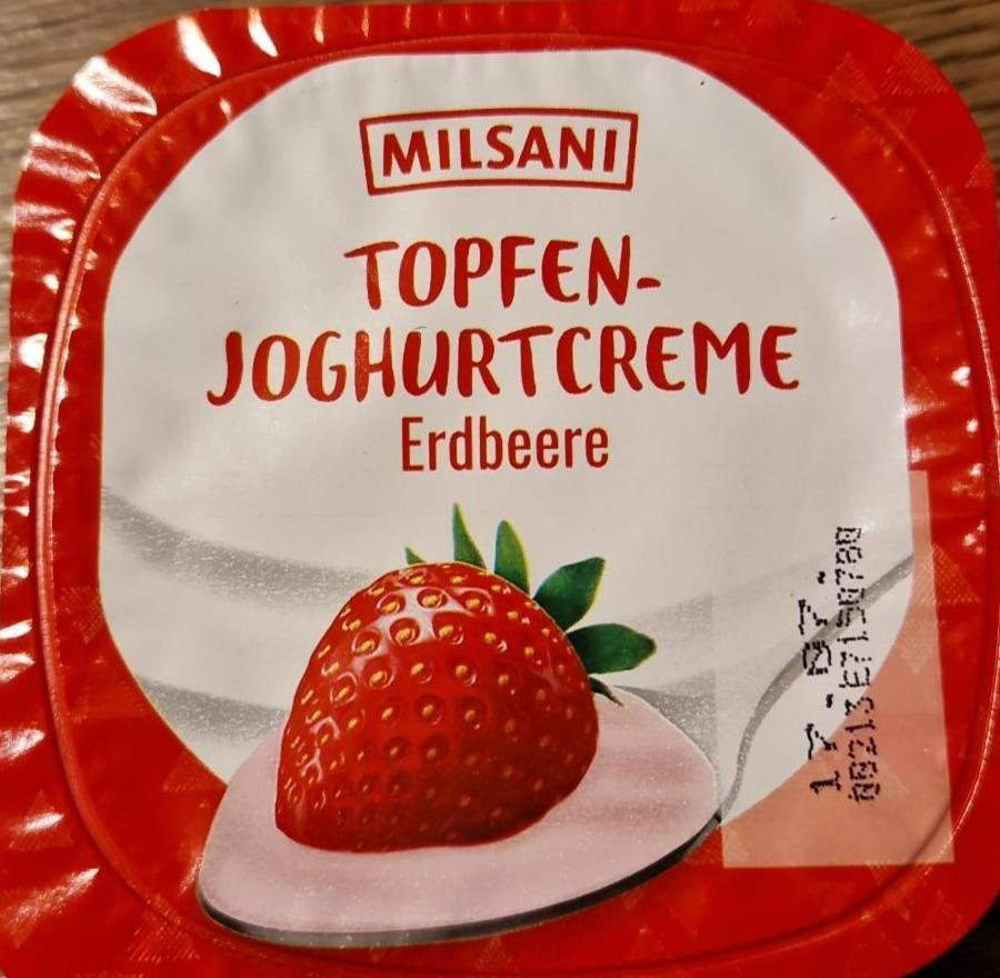 Fotografie - Topfen-joghurtcreme erdbeere Milsani