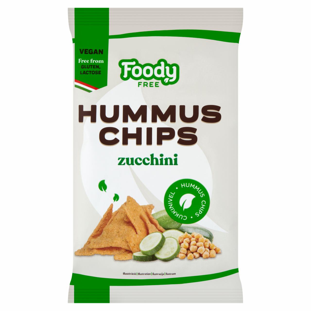 Fotografie - hummus chips zucchini Foody Free