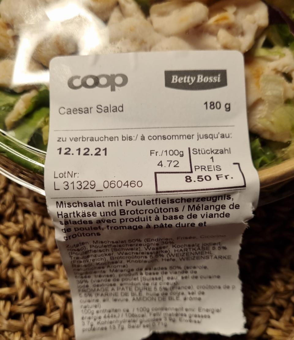 Fotografie - Caesar salad Betty Bossi Coop