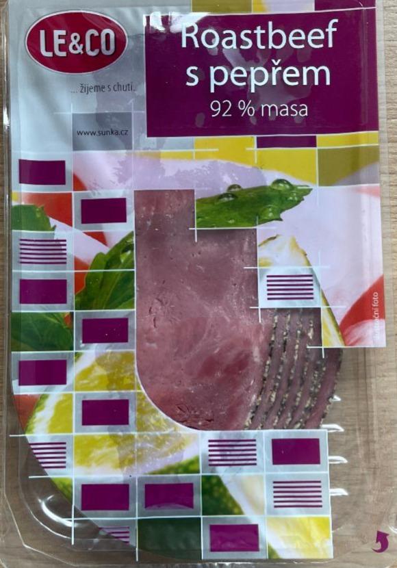 Fotografie - Roastbeef s pepřem 92% masa LE & CO