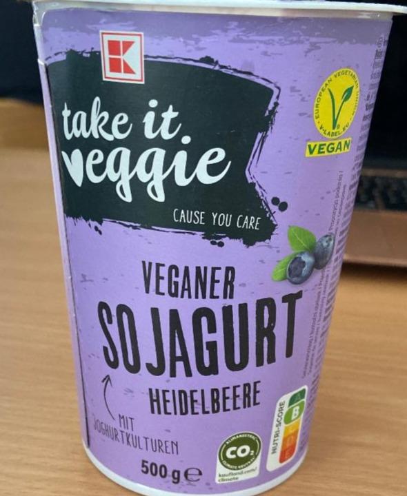 kJ Take it nutriční Sojagurt - a hodnoty Veganer veggie kalorie,