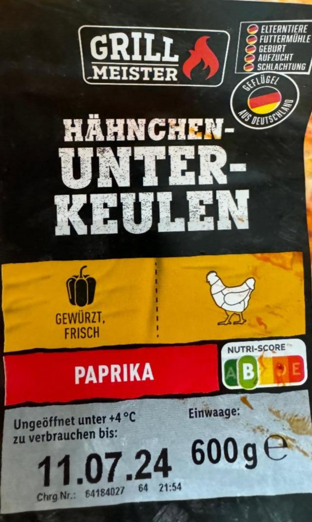 Fotografie - Hähnchen unterkeulen paprika Grill Meister