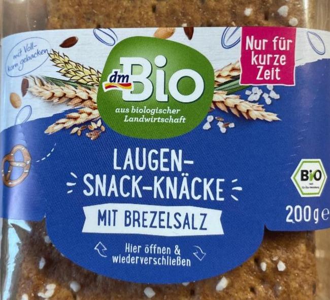 Fotografie - Laugen-snack-knäcke mit brezelsalz dmBio