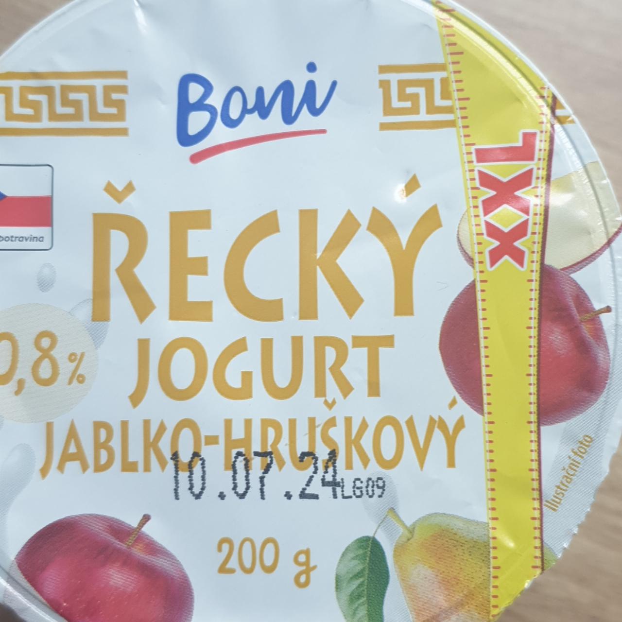 Fotografie - Řecký jogurt jablko-hruškový Boni