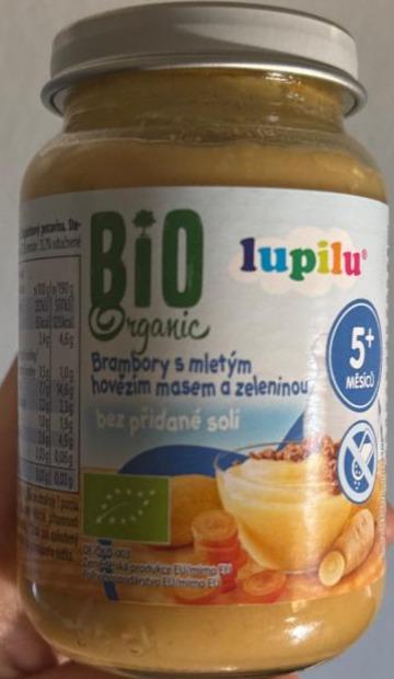 Fotografie - Brambory s mletým hovězím masem a zeleninou Lupilu bio Organic