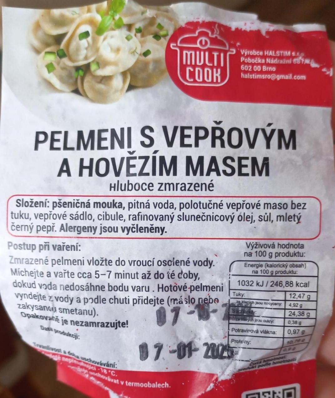 Fotografie - Pelmeni s vepřovým a hovězím masem Multi Cook