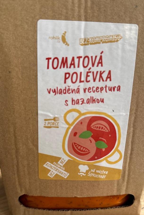 Fotografie - Tomatová polévka vyladěná receptura s bazalkou Rohlik.cz