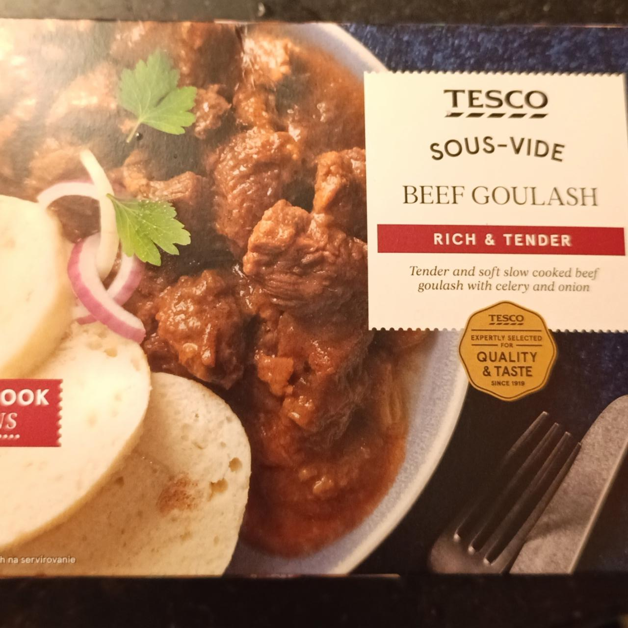 Fotografie - Beef goulash sous-vide Tesco