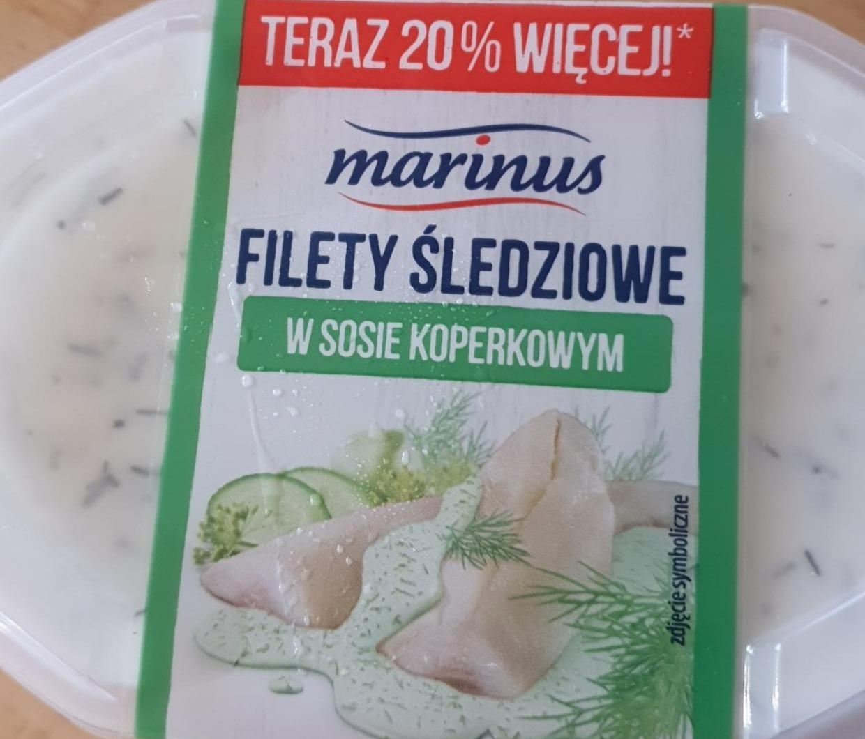 Fotografie - Filety śledziowe w sosie koperkowym marinus