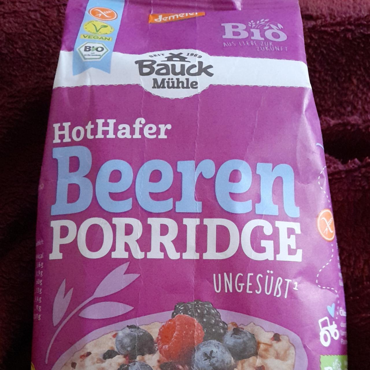 Fotografie - HotHafer beeren porridge Bauck Mühle