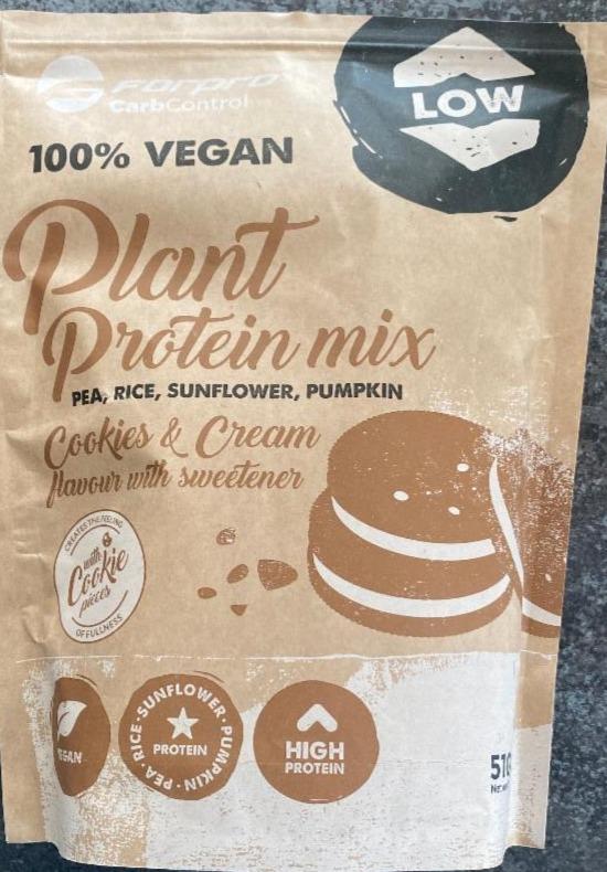 Fotografie - 100% Vegan plant protein mix cookies & cream Forpro