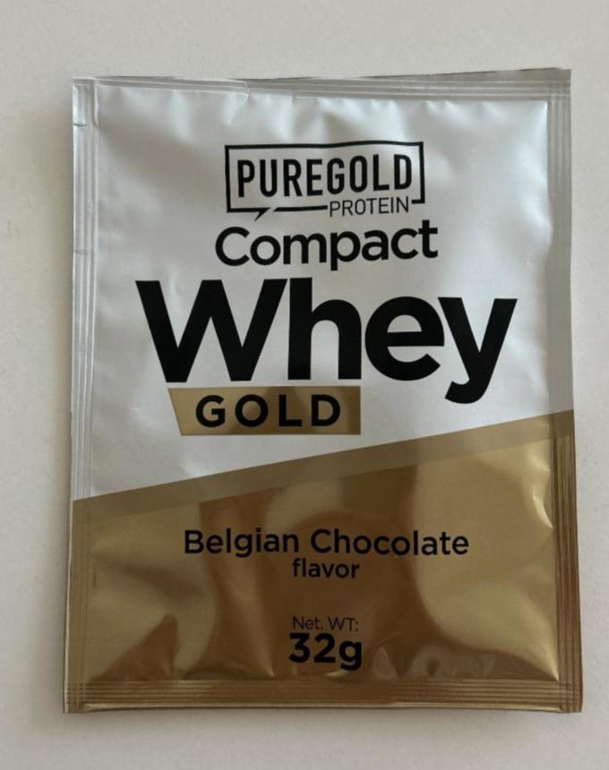 Fotografie - Compact whey gold belgian chocolate flavor Puregold protein