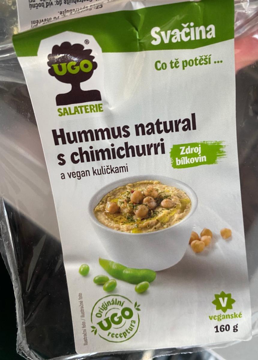 Fotografie - Hummus natural s chimichurri a vegan kuličkami Ugo