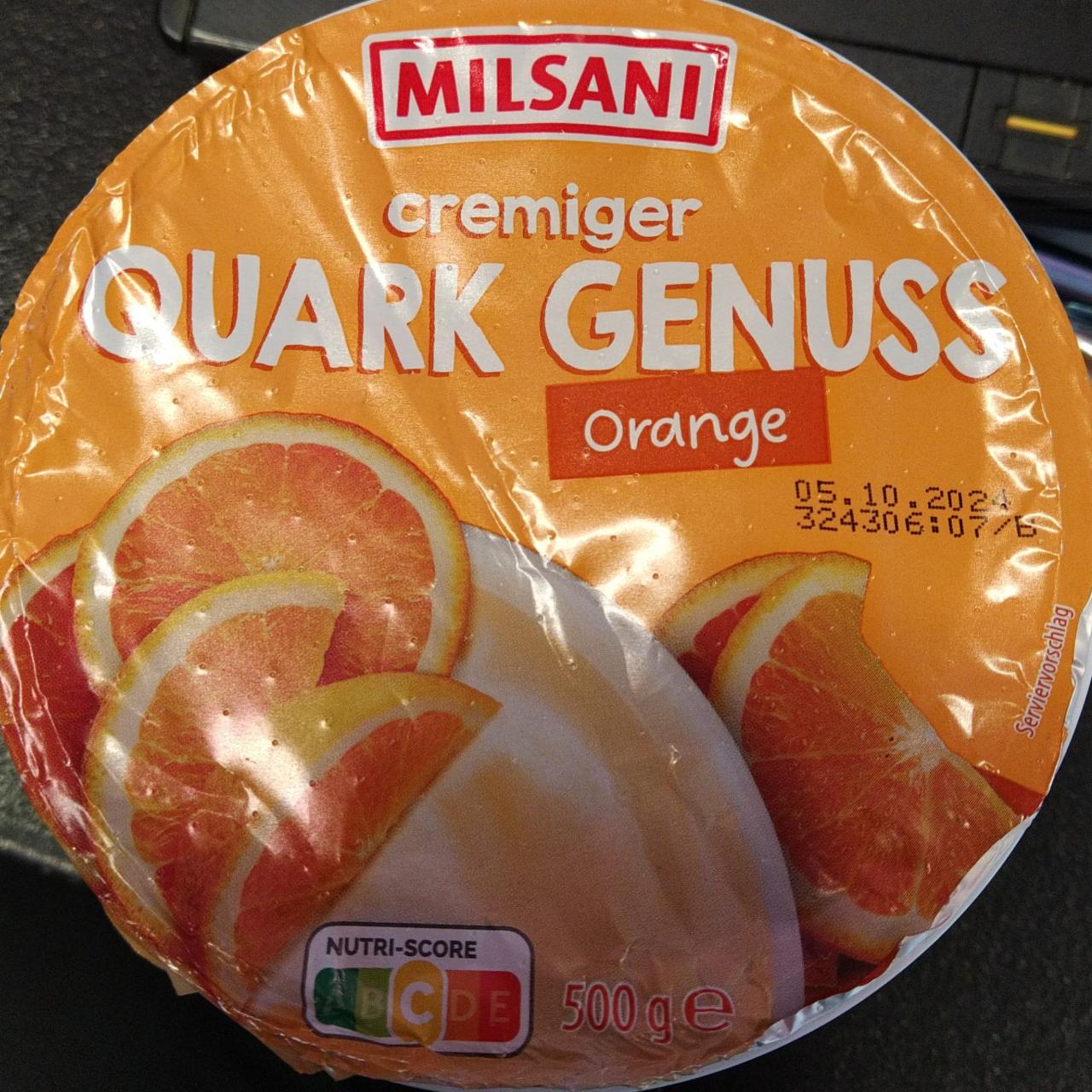 Fotografie - Cremiger quark genuss orange Milsani