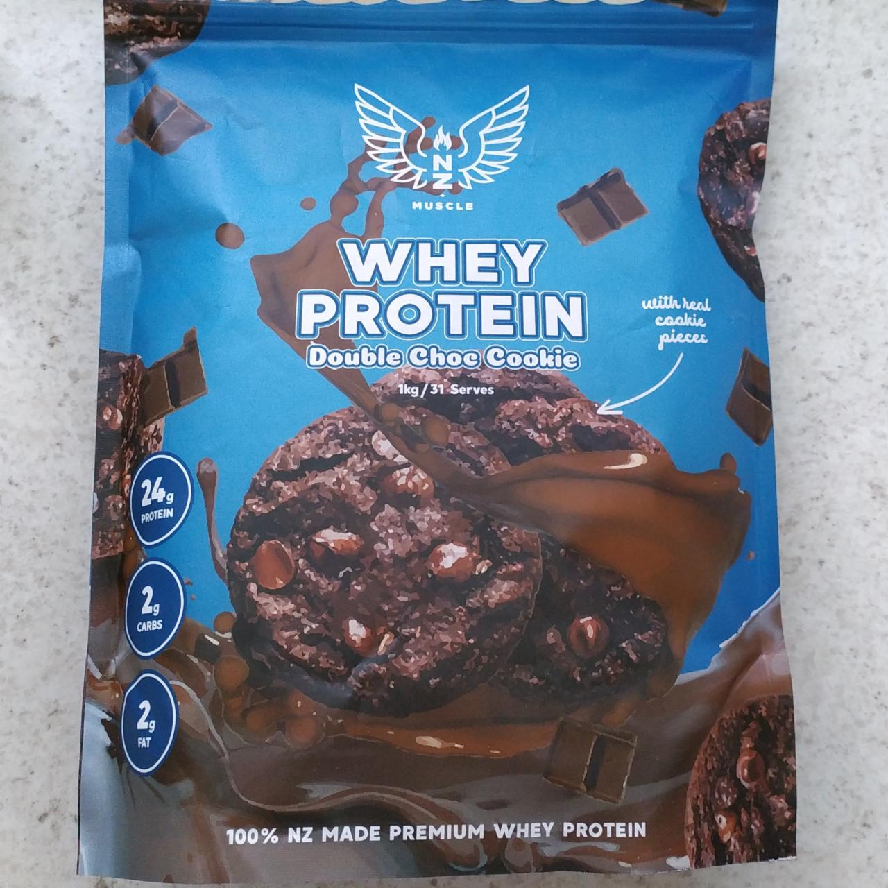 Fotografie - Whey protein double choc cookie NZ Muscle