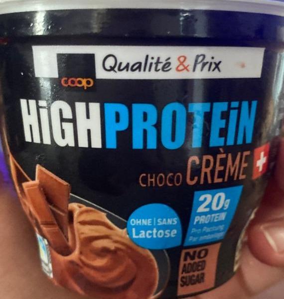 Fotografie - HighProtein crème chocolat Coop Qualité & Prix