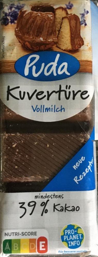 Fotografie - Kuvertüre vollmilch Puda