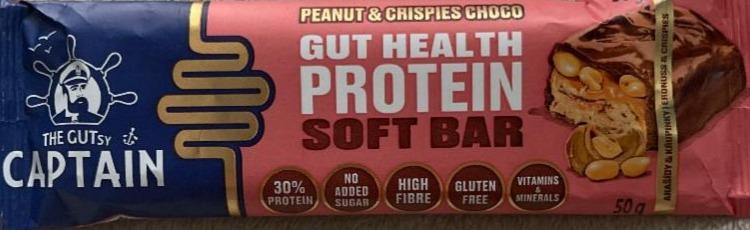 Fotografie - Gut Health protein soft bar peanut & crispies choco The GUTsy Captain