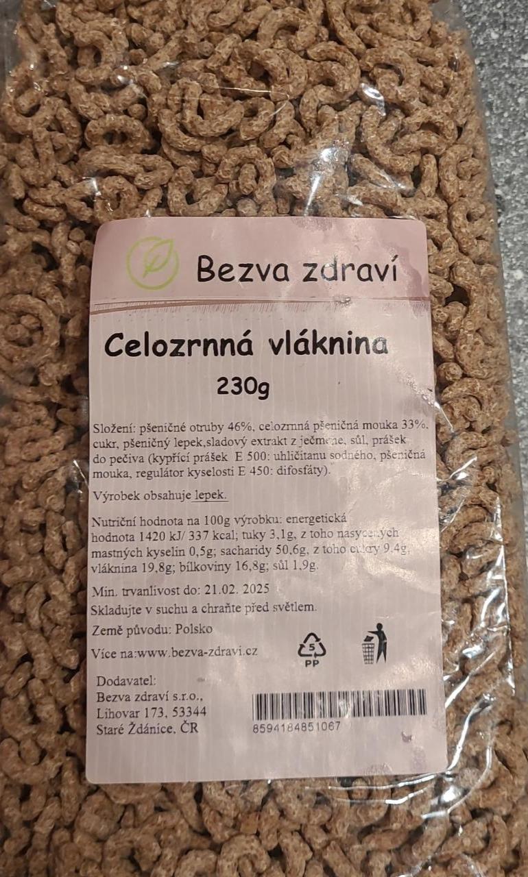 Fotografie - Celozrnná vláknina Bezva zdraví