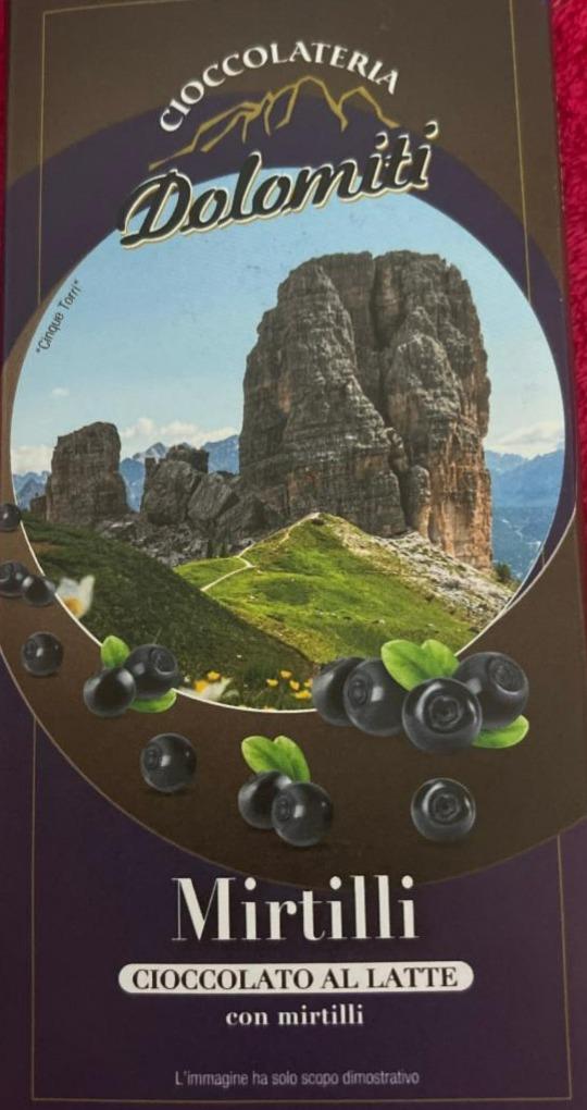 Fotografie - Mirtilli cioccolato al latte Choccolateria Dolomiti