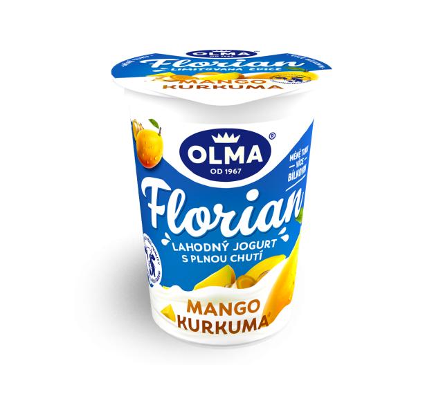 Fotografie - Florian lahodný jogurt s plnou chutí mango kurkuma Olma