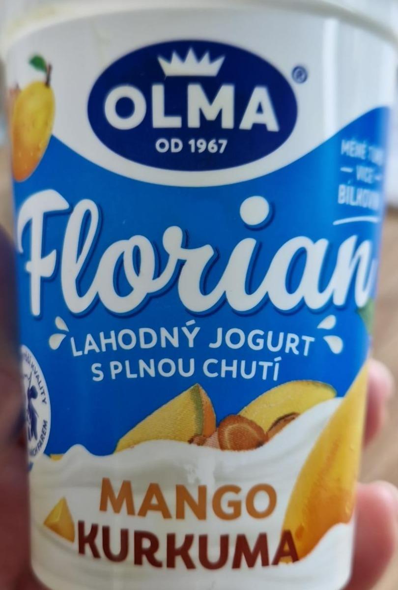 Fotografie - Florian lahodný jogurt s plnou chutí mango kurkuma Olma