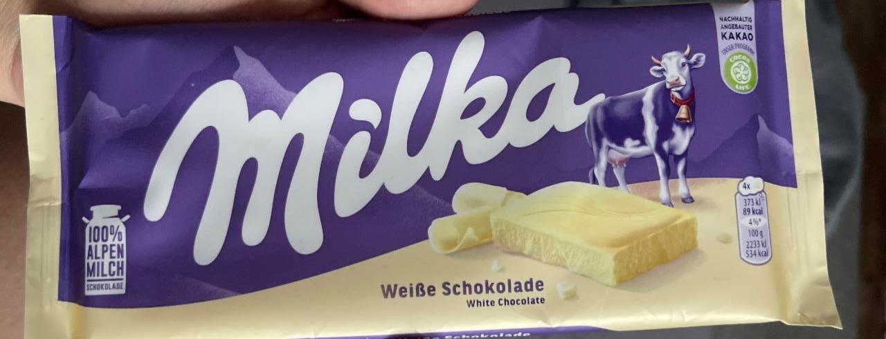 Fotografie - Weiße Schokolade Milka