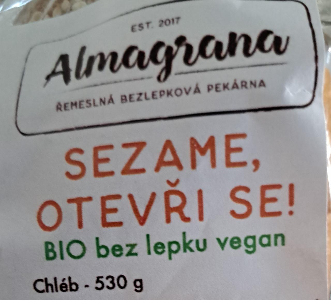 Fotografie - Sezame, otevři se! bio bez lepku vegan chléb Almagrana