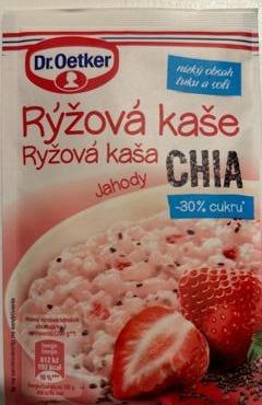 Fotografie - Rýžová kaše chia jahody Dr.Oetker