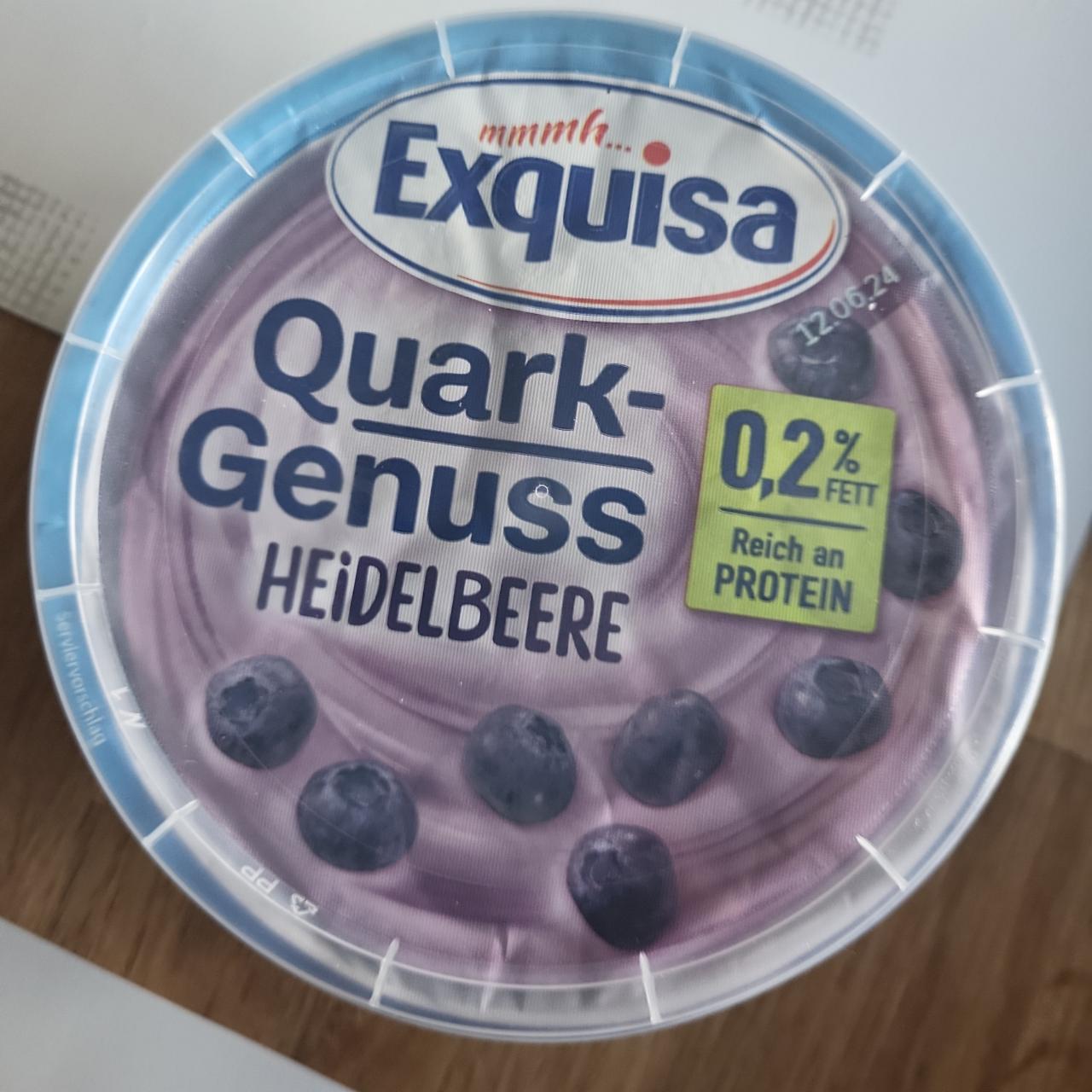 Fotografie - Quark genuss heidelbeere Exquisa