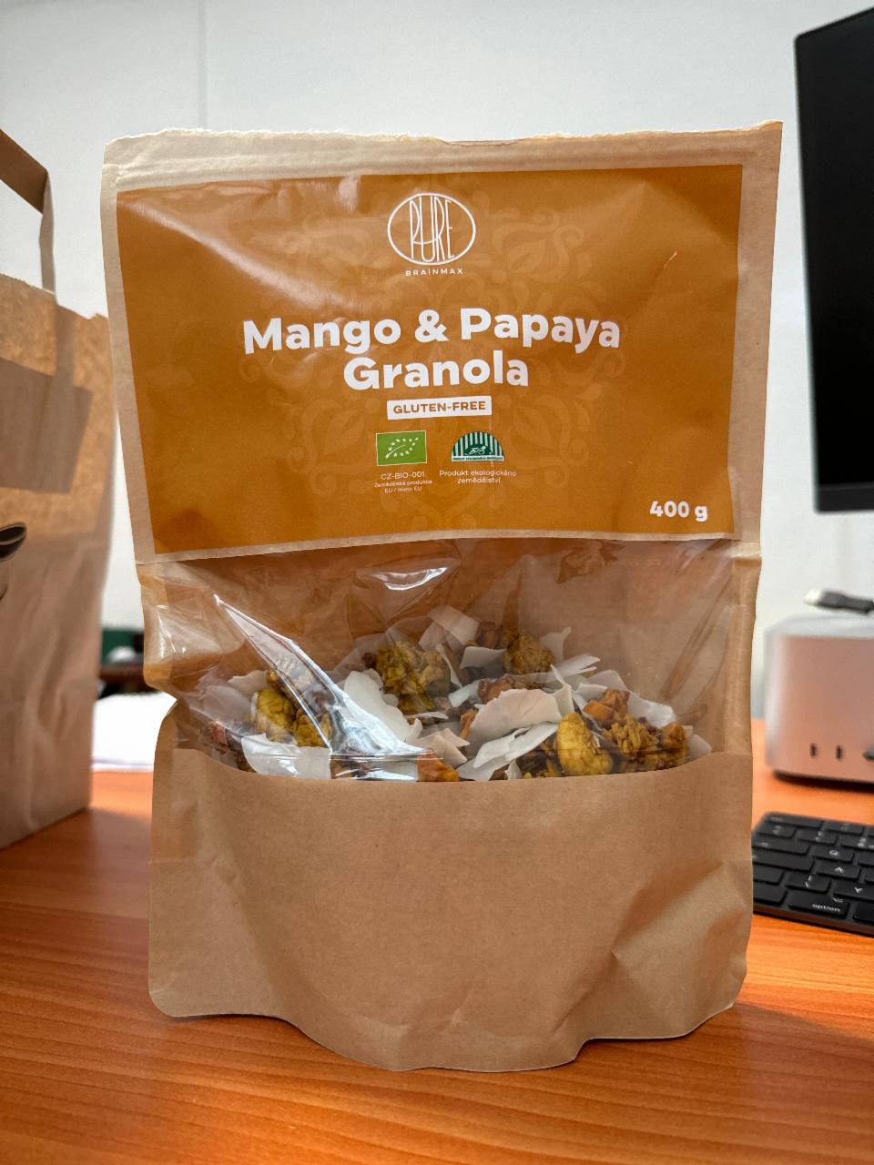 Fotografie - Granola mango & papaya Brainmax Pure