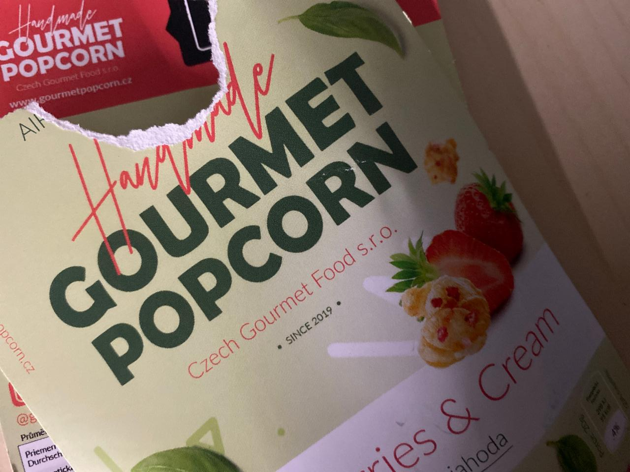 Fotografie - Smetanová jahoda Gourmet Popcorn