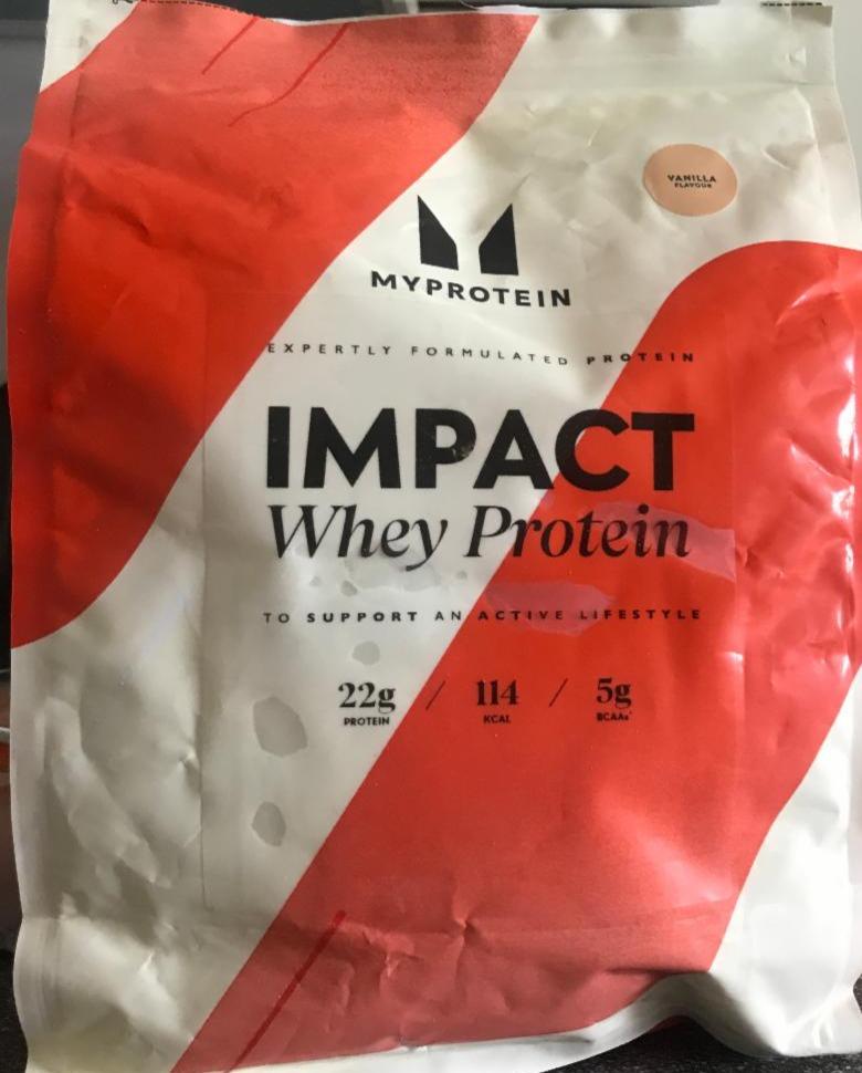 Fotografie - impact whey protein vanilla MyProtein
