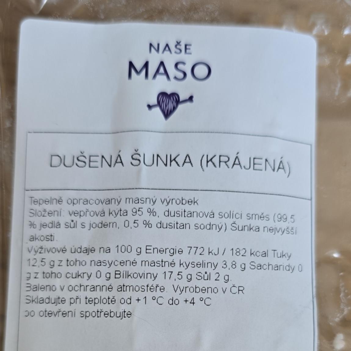 Fotografie - Dušená šunka 95% Naše maso