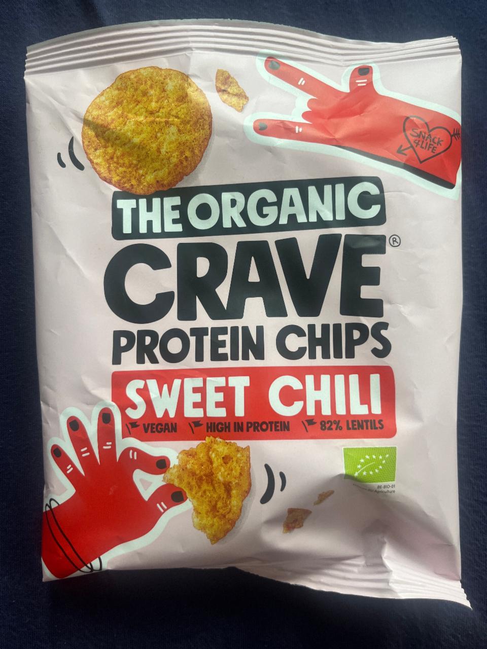 Fotografie - The organic protein chips sweet chilli Crave