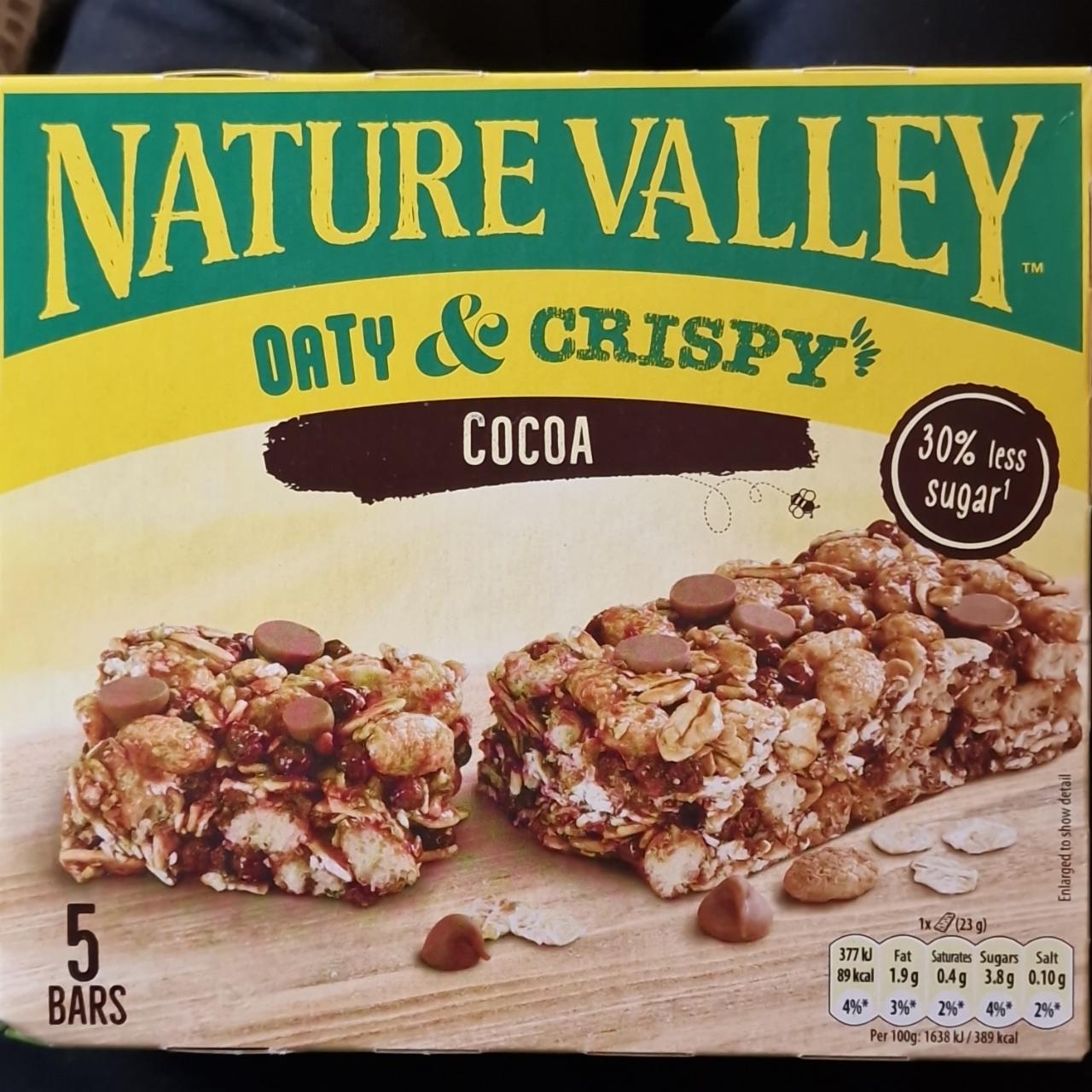 Fotografie - Oaty & crispy cocoa bars Nature Valley