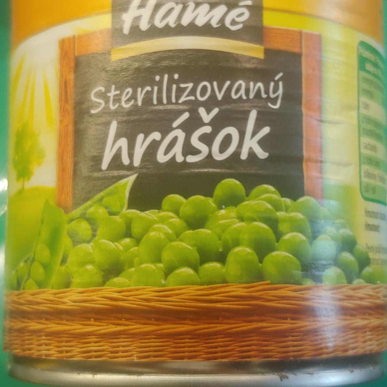 Fotografie - hrášek sterilovaný Hamé