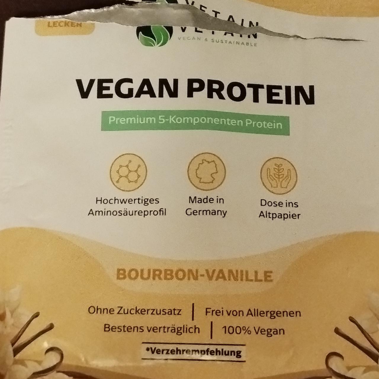 Fotografie - Vegan protein bourbon-vanille Vetain