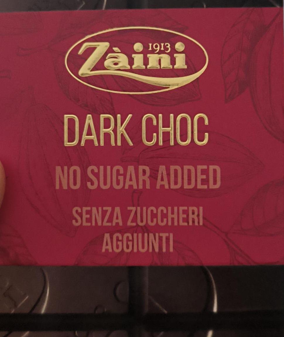 Fotografie - Dark chocolate no sugar added Zaini