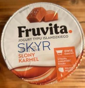 Fotografie - Skyr slony karamel FruVita