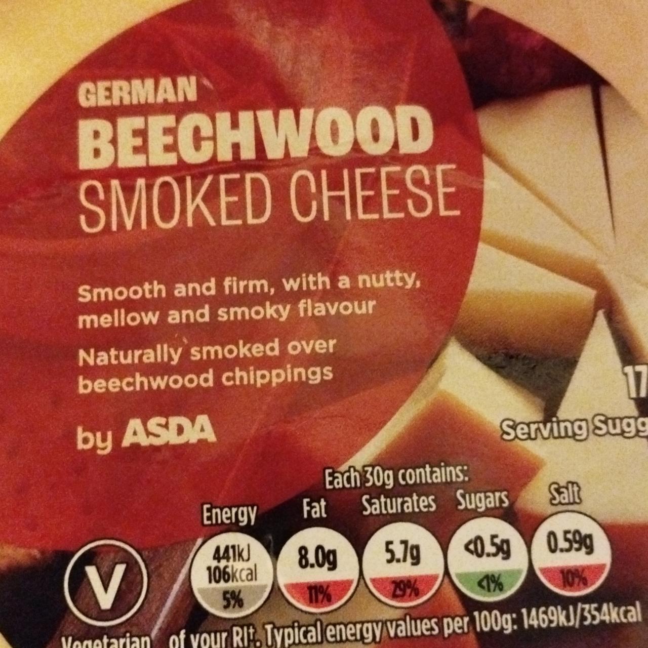 Fotografie - German beechwood smoked cheese Asda