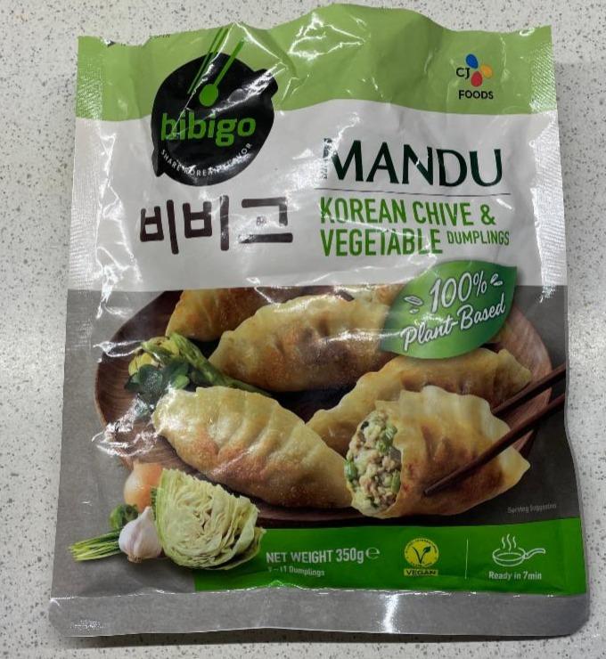 Fotografie - Mandu korean chive & vegetable dumplings Bibigo