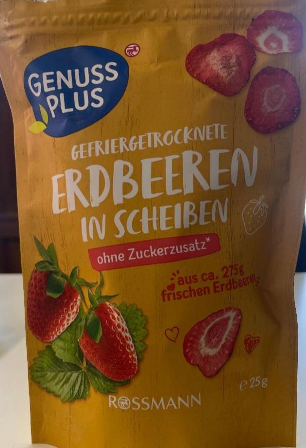 Fotografie - Gefriergetrocknete erdbeeren in scheiben Genuss plus