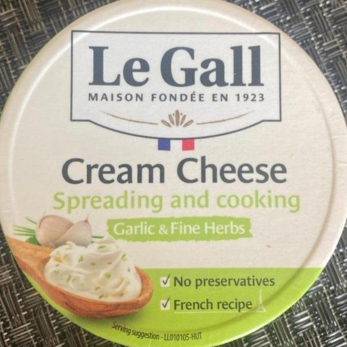 Fotografie - Cream cheese spreading and cooking garlic & fine herbs Le Gall